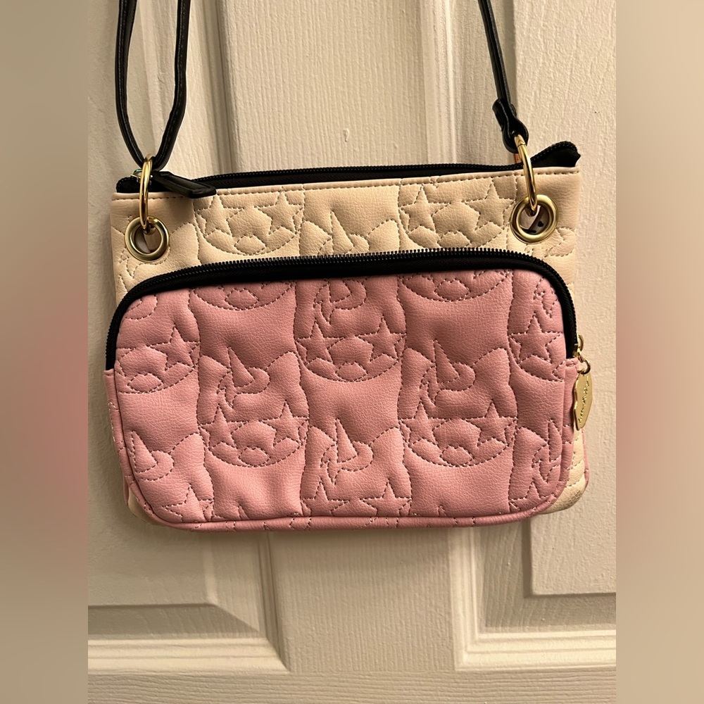 Luv Betsey Johnson Cream Rose‎ Cross Body Unicorn Kitty